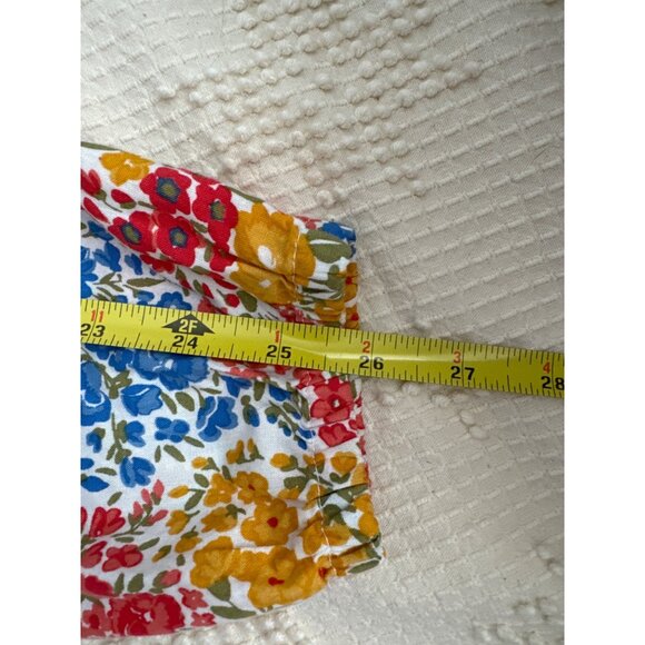 Croft & Barrow Womens Blouse Sz L Petite Liberty Inspired Ditsy Floral Cottage - Picture 7 of 10